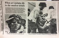 The first newspaper clipping I randomly found about the artist.